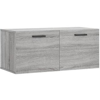 Wall Cabinet Grey Sonoma 80x36.5x35 cm Engineered Wood by vidaXL