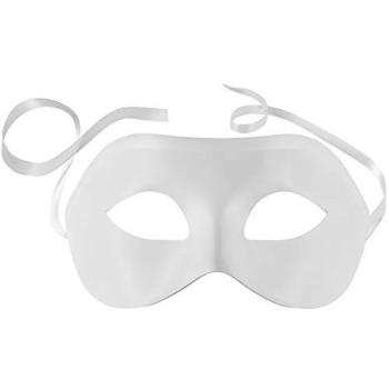 Tectake Classic Venetian Mask (White)