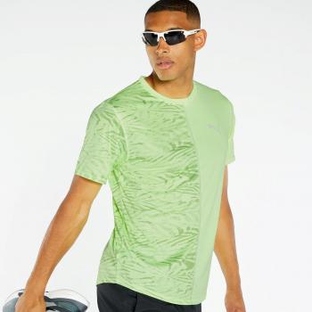 Maglietta Running Puma Run Graphic Maniche Corte Giallo Lime Taglia S