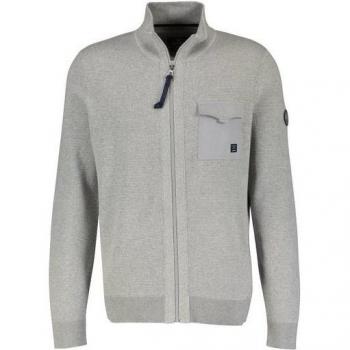 LERROS kernige Strickjacke für Herren, grau, Größe 4XL
