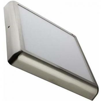 Plafonnier LED Carré 24W Métal Argent 300x300mm