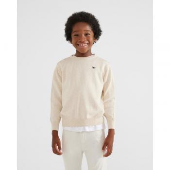 Jersey Silbon liso cuello redondo estilo infantil