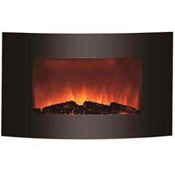 Chauffage mural électrique Breakling effet de flamme LED 2000W noir