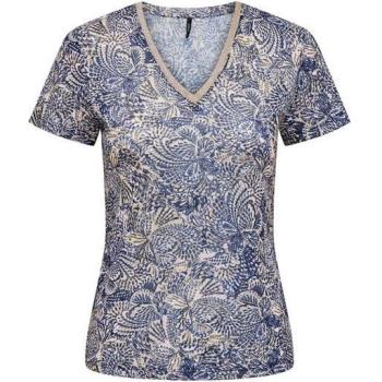 Camiseta ONLY 'STEPHANIA' Beige con Acabados en Oro