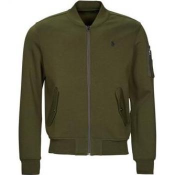 Ralph Lauren Sudadera XL Verde Oscuro, Tejido 30/1, Cierre Completo y Diseño Double Knt