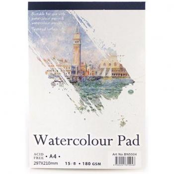Bloc de Papier Aquarelle 15 Feuilles – Carnet de Croquis et Journaux