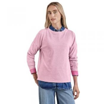 Street One Damen Melange-Shirt Rosa