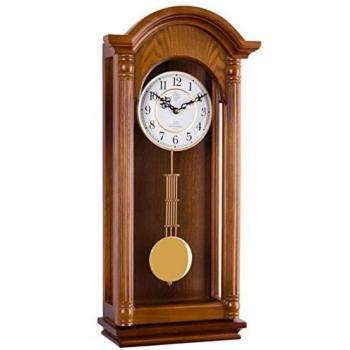 Pendeluhr JVD N20123/11 Wanduhr mit Melodie aus Eichenholz