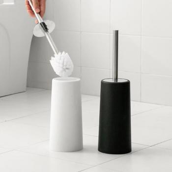 Brosse de toilette avec support durable en acier inoxydable