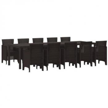 Chaises de Jardin en Poly Rattan 4 Pièces Marron