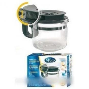 Verseuse universelle en verre noir 9/12 tasses