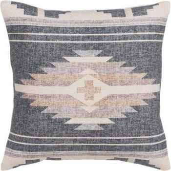 BigBuy Home Cuscino 45x45 in Cotone Beige e Grigio