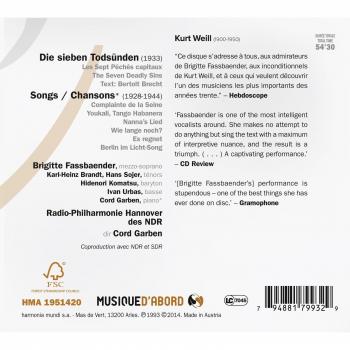 Die Sieben Todsünden/Chansons