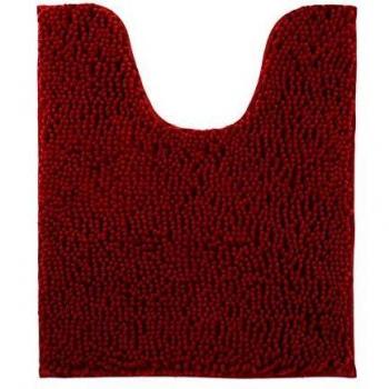 ORANIFUL Tapis Toilette WC Contour 50x60 cm Vin Rouge