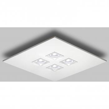 Milan Polifemo Four-Bulb Ceiling Lamp, White