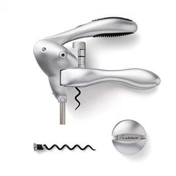 Metrokane Silver Rabbit‑Shaped Corkscrew + Cutter