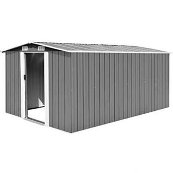 Garden Shed 101.2x154.3x71.3 Metal Gray