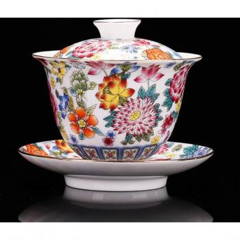 Chinese Porcelain Enamel Tea Bowl 200ml