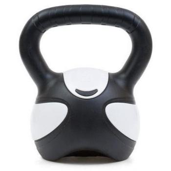 Yogistar Fitness‑Kettlebell 8 kg, schwarz/weiss