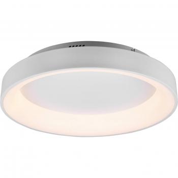 Plafón Acetato Mate Trio Girona LED 48W con Dimmers y Control Remoto Blanco