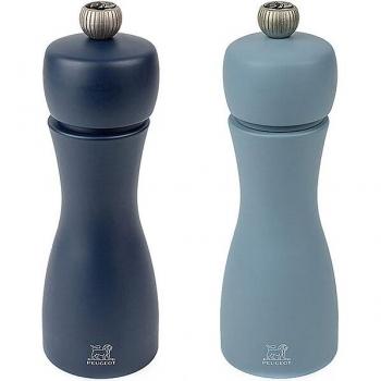 Tahiti Duo de moulins à poivre et à sel manuels en bois, air, 15 cm