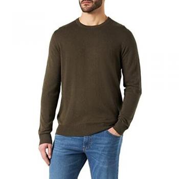 Maglia Jack & Jones Emil Knit Noos, Colore Olive Night, Taglia XXL