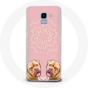 Bordeauxdogge Hülle für Samsung Galaxy J6 2018 symmetrisches Bild