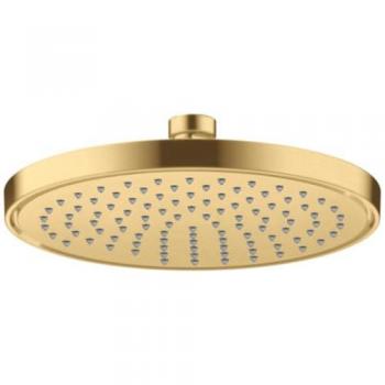 Douche de tête Hansgrohe, Axor, 220 mm, 1 jet, or brossé, montage au plafond ou au mur