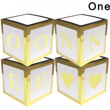 4Pcs Baby Shower Party Balloon Box Transparent MDJ998