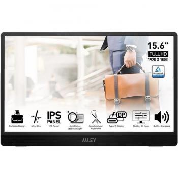 MSI Pro MP161DE 39,6cm (15,6) FHD IPS Mobiler Monitor 16:9 HDMI/USB-C (DP)60Hz