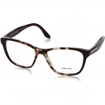 Prada Pr 04tv col. u6k1o1 Damen Rechteckig Braun