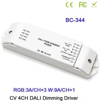 Contrôleur de bande lumineuse DALI LED, DC12-24V CV, intensité 1CH/3CH/4CH/RGB/RGBW
