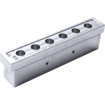 6-Cavity Aluminum Lipstick Fill Mold for DIY Lip Balm