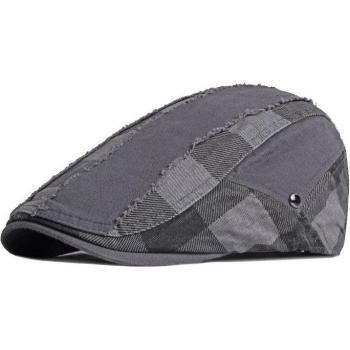 Gorro Plano Cuadros Retazos