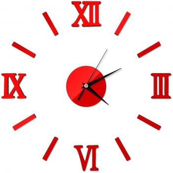 Horloge Murale Grand Nombre Miroir