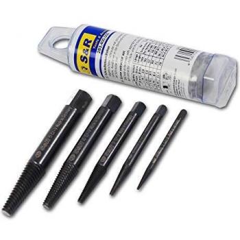 S&R Bolzen‑Ausdreher Set 5‑Stück – hitzegehärteter Stahl