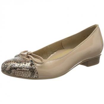 ARA Beige Flacher Absatz Schnürschuh BARI 7,5 EU