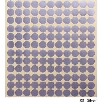 Étiquettes adhésives colorées pour bouteilles d'huile essentielle, 132 pièces par feuille, #281572