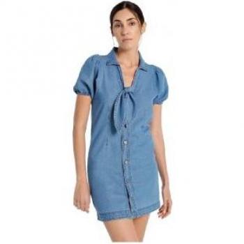 LOIS JEANS Vestido Denim Maxi Azul Marino