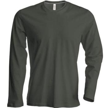 T‑shirt Da Lavoro Kariban 100% Coton Manches Longues Col Rond Noir XL XXL