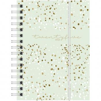 Baier & Schneider 7013102025 Confetti A6 Weekly Diary, 160 pp, Mint Color