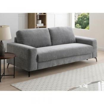 Modèle convertible 3 places en tissu gris DUJARDA