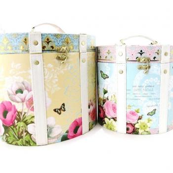 Valisettes 'Jardin Botanique' tutti frutti pastel