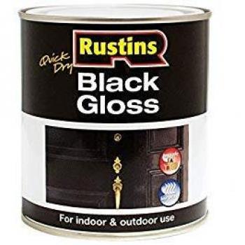 Rustins Quick Dry Black Gloss 250 ml