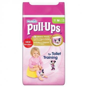 HUGGIES PULL UPS L GIRL 14/18K