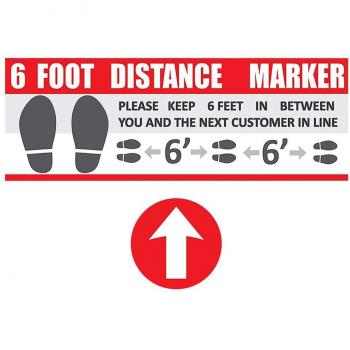 Panneau Décalage Social – Maintien 6 pieds
