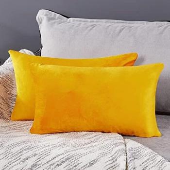 Radiant Lemon Velvet Throws