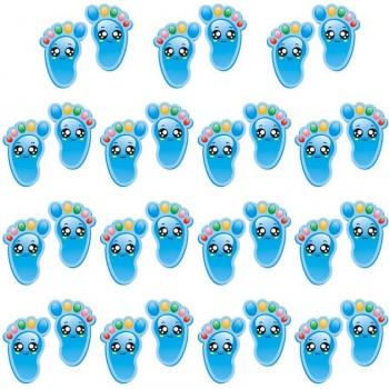 Espace Joli : 15 Pairs de Stickers Sol Auto-adhésif Social Distance pour Pièce