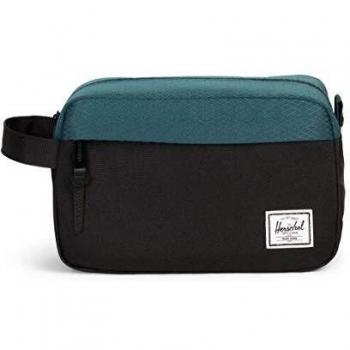Herschel Chapitre Trousse de Toilette Noir/Bleu Sarcelle