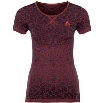 Odlo Damen Shirt BL Top – Blackcomb Light, Dunkelblau, Baked Apple, XS